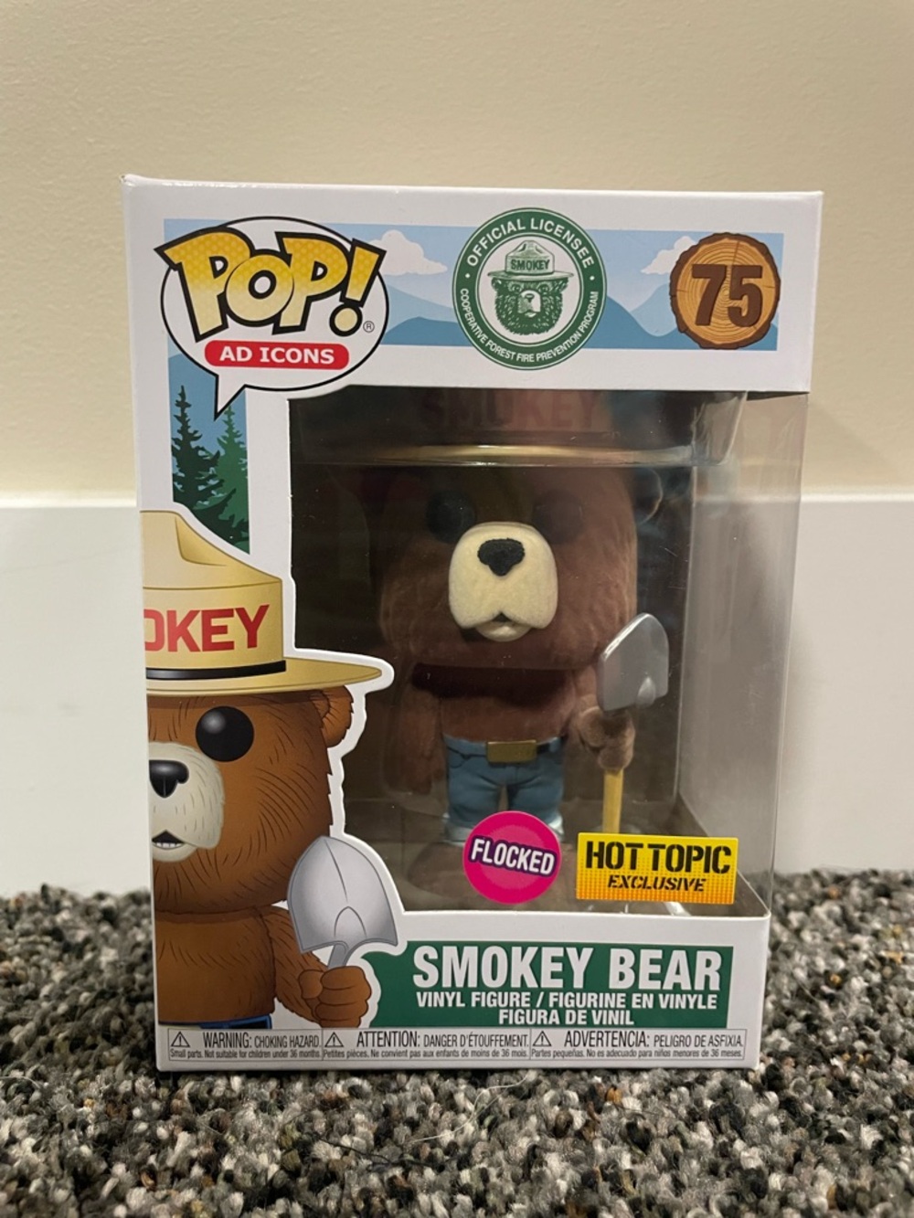 Smokey Bear Flocked Funko Pop